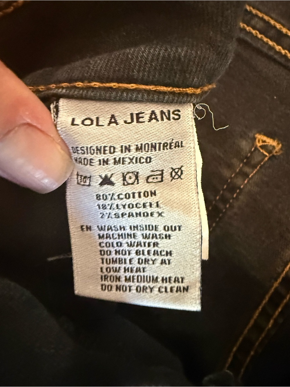 LOLA JEANS Women’s Alice Black High Rise Bootcut Flare Jeans Size 26 - Picture 5 of 11